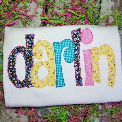 Darlin Machine Applique Design